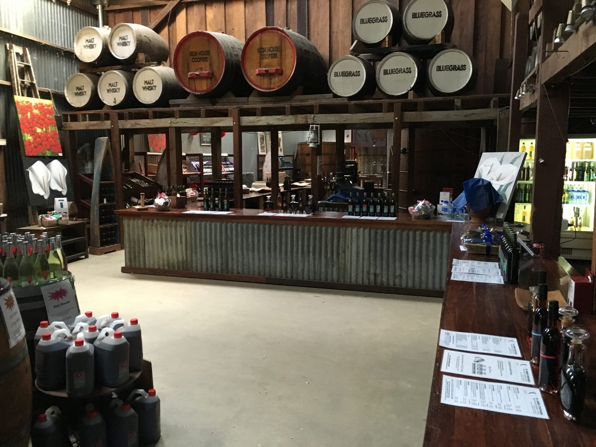 St Ane;s Malt and Bluegrass Whisky at Moama Cellar Doors