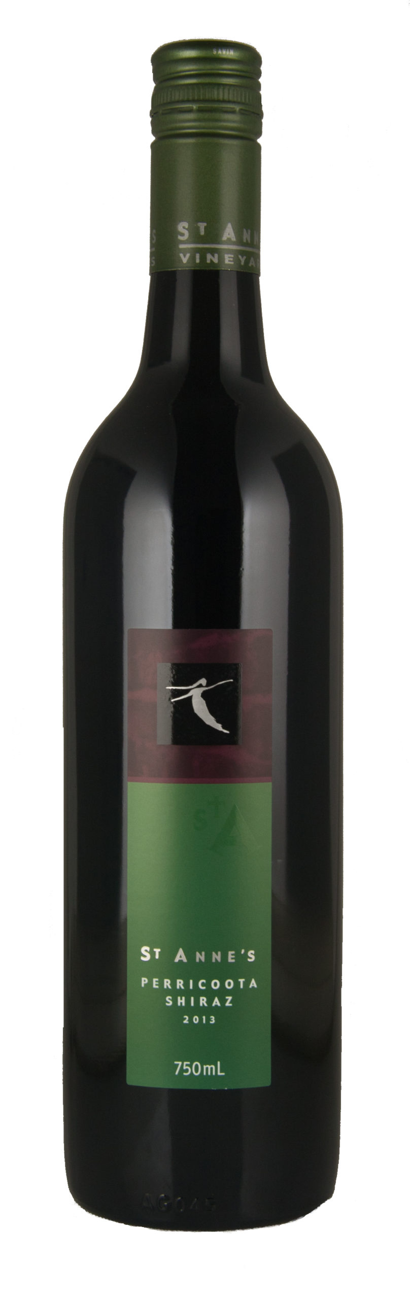 St Anne's Perricoota Shiraz 2013 with White Background