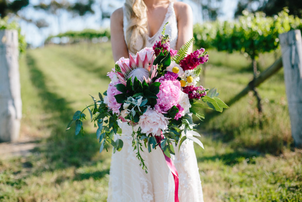 Wedding Bouquet at St Anne's Vineyard