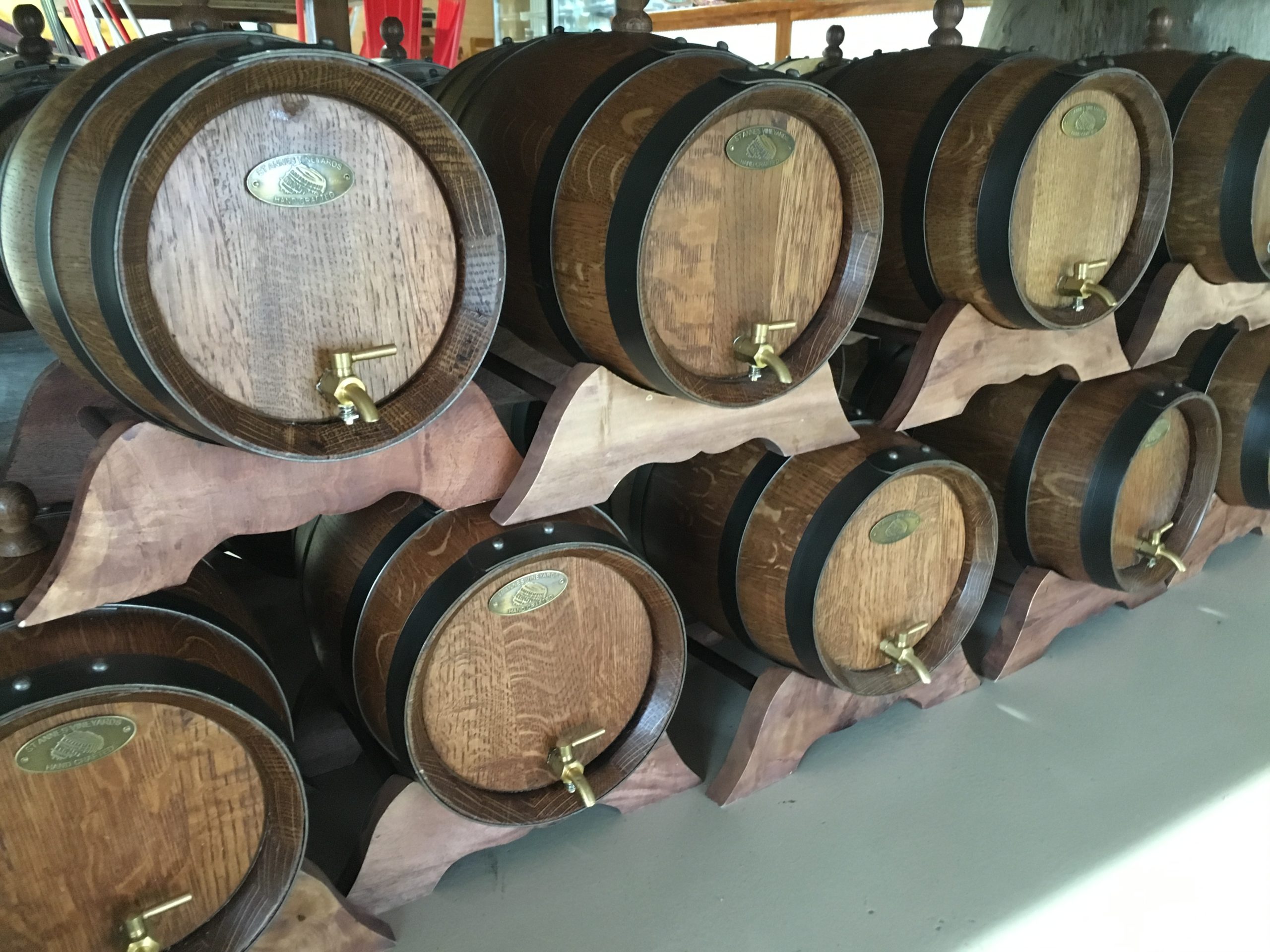 Port Barrels at St Anne's Winery in Moama