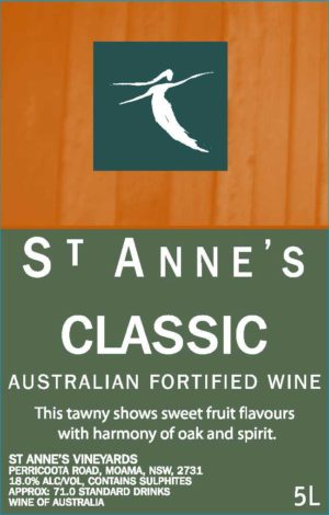 St Anne's Logo and Classic Tawny Port Label